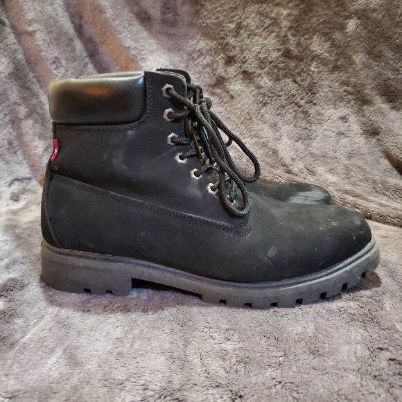 Levi's Crestone Mens Boot Black Mono Chrome 518017-A48 Size 10 - Picture 1 of 11